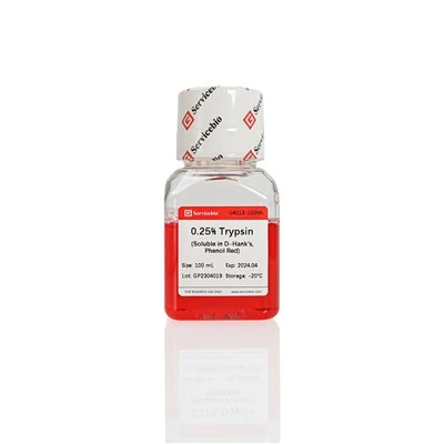0.25% Trypsin (Soluble in D-Hank's, Phenol Red, No EDTA)