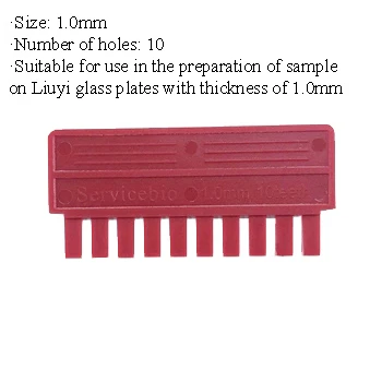 Electrophoresis Comb, 1.0 Mm, 10 Teeth