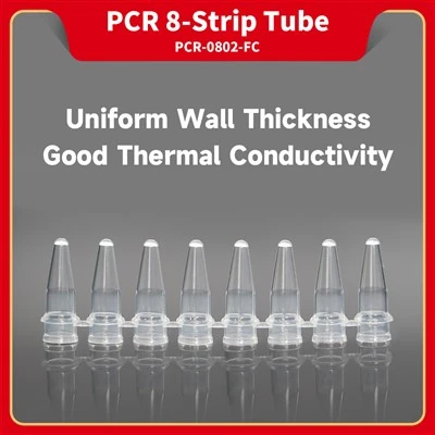 PCR 8-Strip Tubes, Transparent, 200 μL