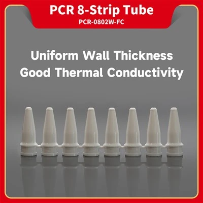 PCR 8-Strip Tubes, White, 200 μL